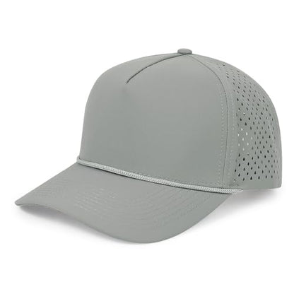 HH HOFNEN Quick Dry Baseball Cap Snapback Golf Trucker Hat for Men Women - color: #1 Gray