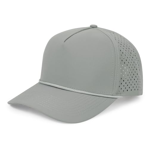 HH HOFNEN Quick Dry Baseball Cap Snapback Golf Trucker Hat for Men Women - color: #1 Gray