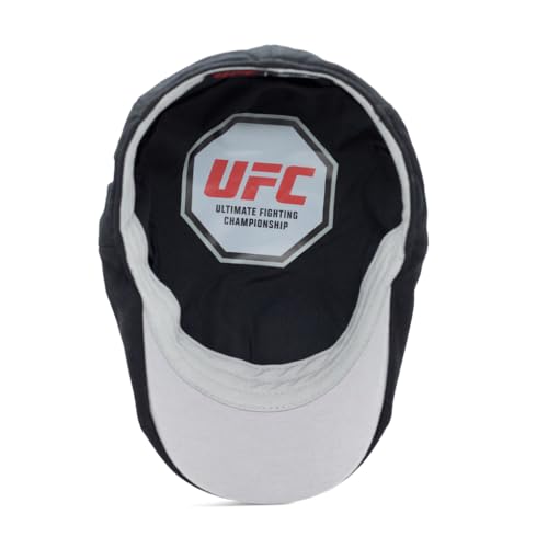 The Original UFC Eight Panel Boston Scally Cap - Flat Cap Cotton Fitted Hat for Men - size: Medium-Large