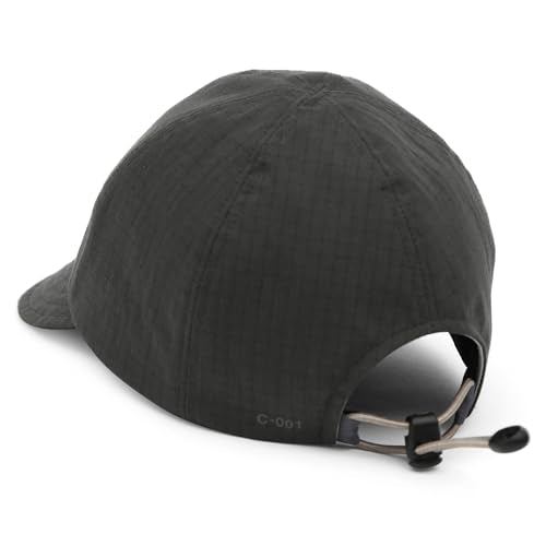 UNDERCONTROL Colorful Cycling Supplex Cap UPF 40 Low Profile Short Brim Foldable Quick Dry Outdoor Sports Adjustable hat - color: Cn Rip Charcoal