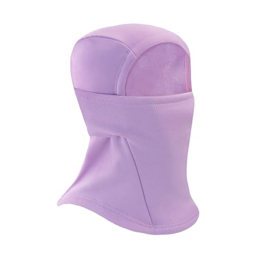 BAVST Toddler Boys Winter Balaclava Hat Windproof Kids Warm Ski Full Face Cover Baby Girls Cold Weather Snow Hat - color: A-purple, size: 2-8 Years