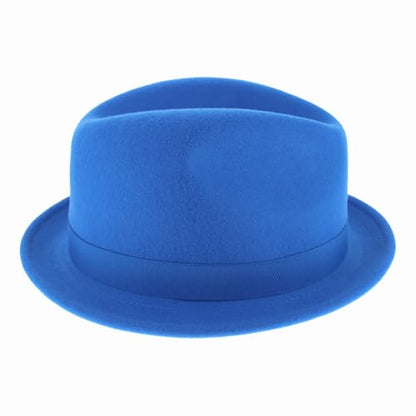 Hats in the Belfry Paine Stingy Brim Fedora - color: Royal, size: Medium