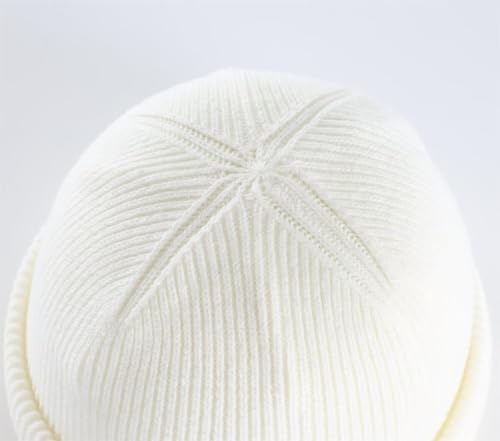 Connectyle Thick Cuffed Beanie for Men & Women Double Layer Knit Winter Hat Acrylic Watch Hat Warm Stocking Skull Cap - color: Beige