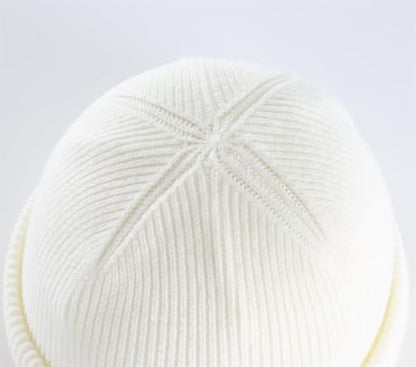 Connectyle Thick Cuffed Beanie for Men & Women Double Layer Knit Winter Hat Acrylic Watch Hat Warm Stocking Skull Cap - color: Beige