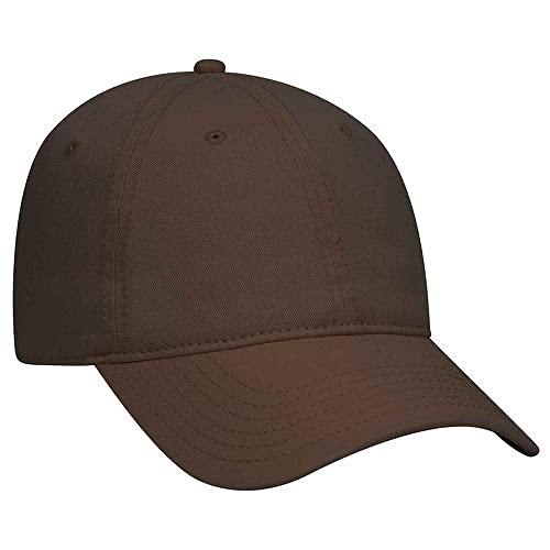 Ashen Fane 6 Panel Low Profile Garment Washed Superior Cotton Twill Dad Hat with Buckle - color: Dark Brown
