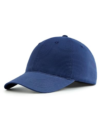 Zylioo XL L Fitted Hats for Men Big Heads, Closed Back Baseball Cap Stretch - color: Navy Blue-soft Crown, size: Medium