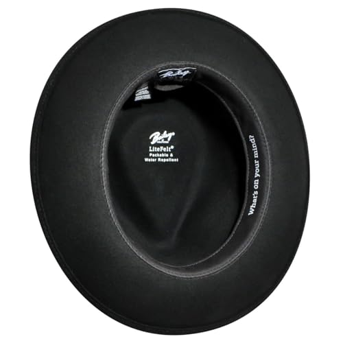 Bailey of Hollywood Men's Fedora Hat - color: Black, size: Small