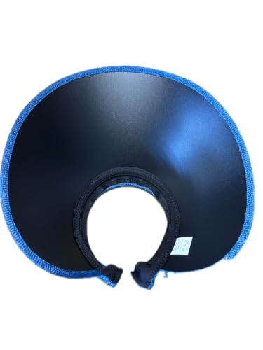PRO.FASHION Women's Summer Sun UV Protection Visor Wide Brim Clip on Beach Pool Golf Cap Hat-Polyester - color: Tapered Brim - Navy
