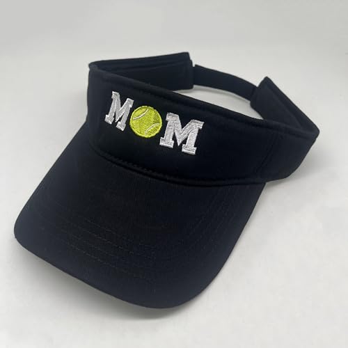 Embroidered Adjustable Sun Visor for Women Men Outdoor Golf Tennis - color: Baseball Mom