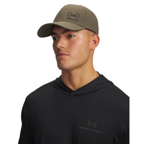 Under Armour Iso-Chill ArmourVent Stretch Fit Hat - color: (391) Marine Od Green / / Black, size: Small-Medium