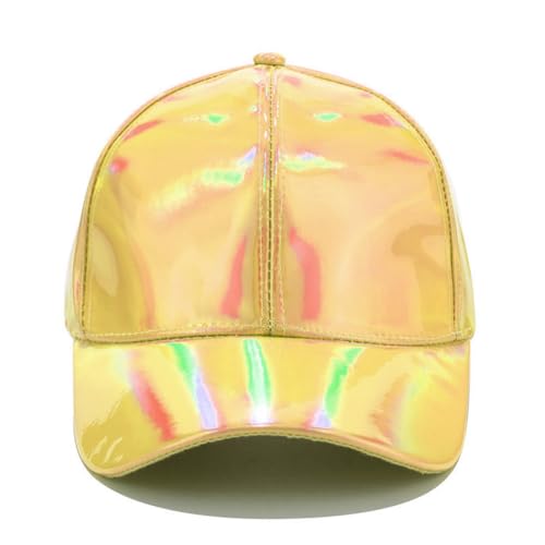 Women's Men's Fashion Baseball Cap Adjustable Strapback Hats Dad Hat Visor Sports Hat - color: Gold