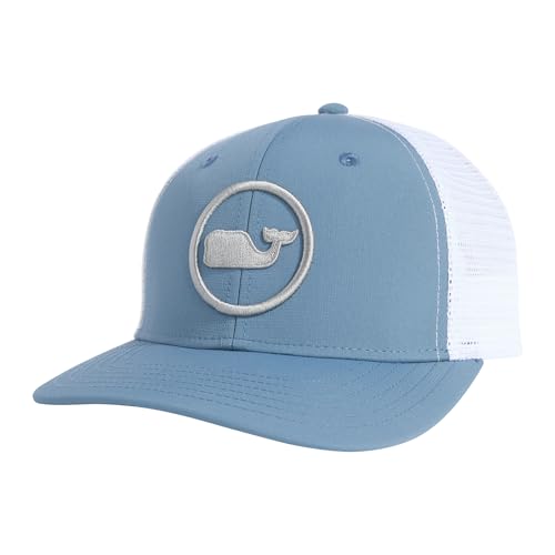 vineyard vines Whale Dot Performance Trucker - color: Blue Mirage 2