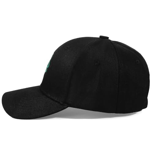 Women's Men's Fashion Baseball Cap Adjustable Strapback Hats Dad Hat Visor Sports Hat - color: Black - Green Shamrock