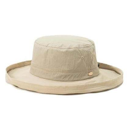 TOP-EX UVCoolix Women's UPF 50+ Wide Brim Cooling Sun Hat - color: Khaki, size: Medium-Large
