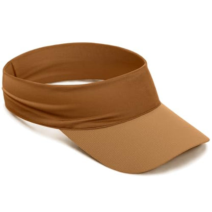ROYBENS Cooling Visor Hat Women Men, Elastic Headband Sun Visor Golf Cap - color: Brown