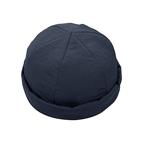 Croogo Brimless Hats Waterproof Beanie for Men Sailor Fisherman Vintage Leon Hat Winter Warm Watch Docker Cap Skullcap - color: Ct82-gray