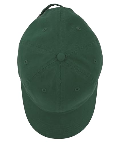 Gelante Baseball Cap Dad Hat 100% Cotton Polo Style Plain Blank Adjustable Size. - color: Dark Green