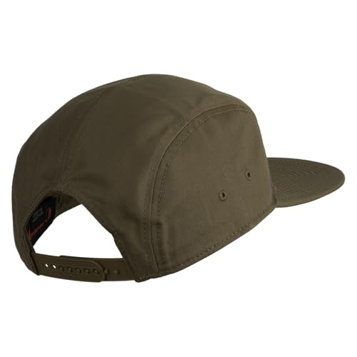 5 Panel Superior Cotton Twill Flat Bill Camper Cap - color: Coyote Brown