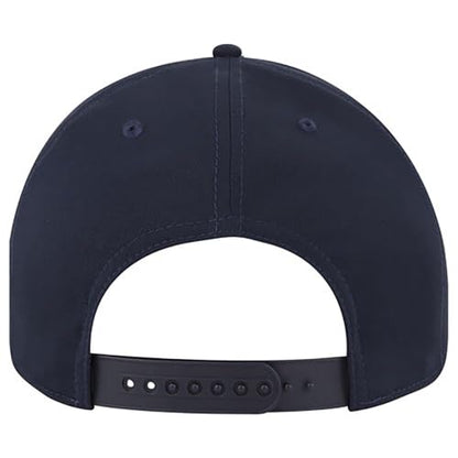 Ashen Fane Polyester Pro Style Structured High Profile Semi-Curved Bill Adjustable Snapback Hat - color: 6p - Navy