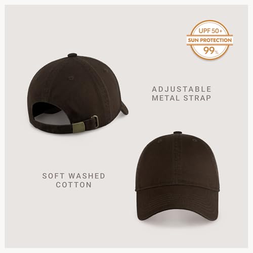 CHOK.LIDS Everyday Premium Cotton Dad Hat Adjustable Baseball Cap Unisex - color: Chestnut