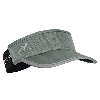Headsweats Unisex Adult Lightweight Performance Running Reflective Visor - color: Supervisor Graphite Reflective