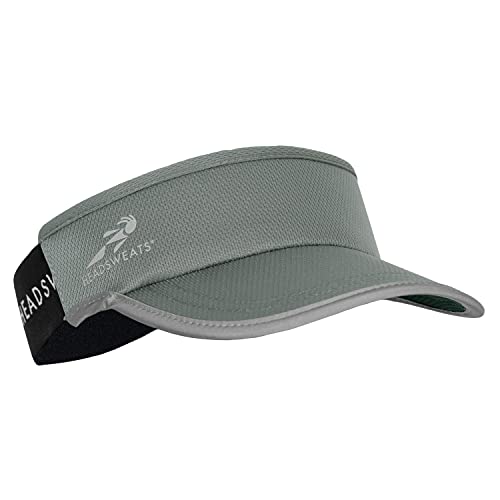 Headsweats Unisex Adult Lightweight Performance Running Reflective Visor - color: Supervisor Graphite Reflective