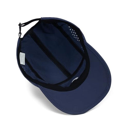 Clakllie Quick Dry 5 Panel Cap for Men Summer Folding Outdoor Hat Breathable Baseball Cap Unstructured Running Hiking Hats - color: Bs26zd01-navy Blue