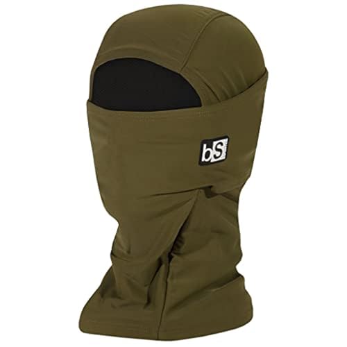 BLACKSTRAP Expedition Hood Balaclava Face Mask – Dual Layer, Breathable, Moisture-Wicking, and Helmet-Compatible - color: Olive