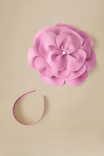BABEYOND Fascinators Hats for Women Layered Flower Tea Party Derby Hats - color: Pink