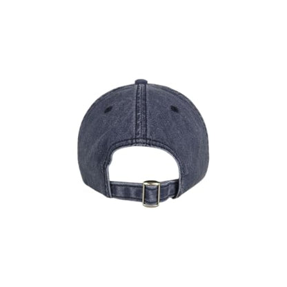 E BY ELIDAN NY Dad Hat, New York EST.1625 Cotton Baseball Cap Women & Men - color: Navy Chrome