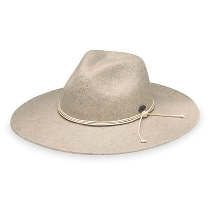 Wallaroo Hat Company Women's Colorado Fedora – UPF 50+ Sun Protection, Wide Brim Sun Hat, Packable, Adjustable - color: Oatmeal
