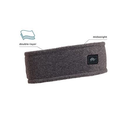 Turtle Fur Classic Fleece Winter Headband - color: Charcoal
