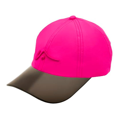 VISTO Transparent Brim Quick-Dry Hat - Obstruction Free Visibility, No Glare & Complete Sun Protection for Outdoor Sports - color: Hot Pink
