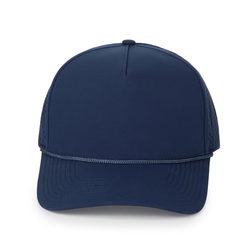 HH HOFNEN Quick Dry Baseball Cap Snapback Golf Trucker Hat for Men Women - color: #1 Navy