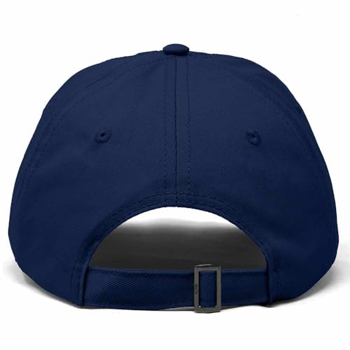 Hand Drawn Heart Hat Womens Embroidered Baseball Cap - color: Navy Blue