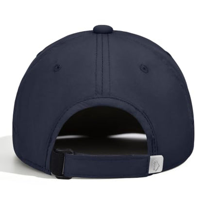 Baseball Cap Unstructured Athletic Golf Cap Soft-Brim Foldable Hat - color: Navy Blue