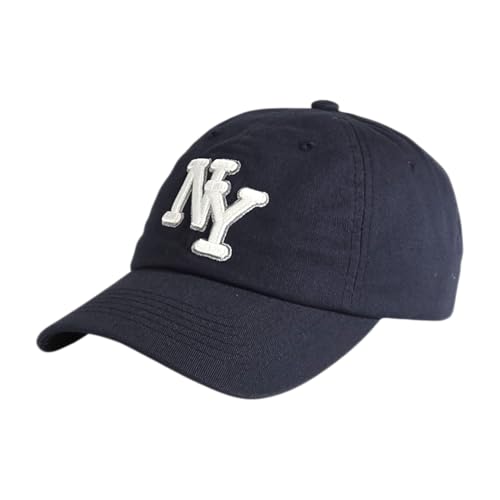 NY 3D Embroidered Dad Hat - New York Baseball Cap - color: Navy