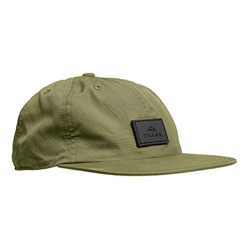 Tillak COHO Six Panel Hat, Kodra Nylon 6 Panel Cap with Snap Closure - color: Fir Green