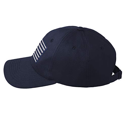 IIN American Flag Baseball Cap for Men Women Low Profile USA Army Tactical Operator Military Plain Dad Hat - color: Navy