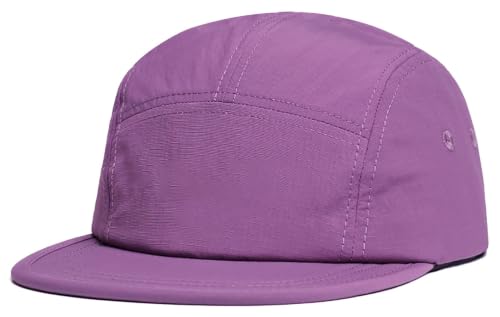 COOLSOME 5 Panels Hat Basic Daily Wear Breathable Quick Dry Cap - color: Blue+purple/M Size