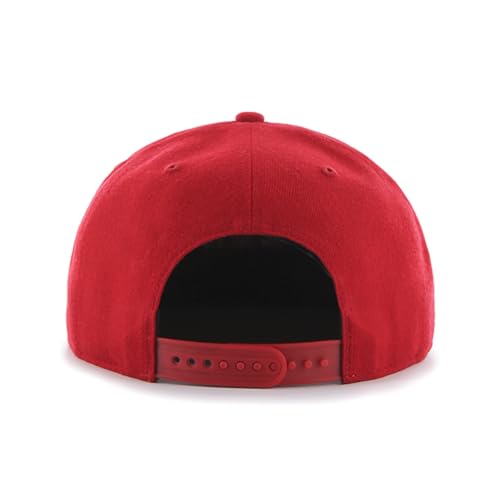 47 MLB Sure Shot Captain Hat Adjustable Structured 6-Panel Snapback Hat Cap, Adult One Size Fits All - color: Philadelphia Phillies