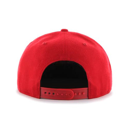 47 MLB Sure Shot Captain Hat Adjustable Structured 6-Panel Snapback Hat Cap, Adult One Size Fits All - color: Washington Nationals