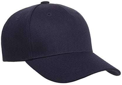 Yupoong Men's Yp Classics™ 5-Panel Premium Curved Visor Snapback Cap - color: Navy