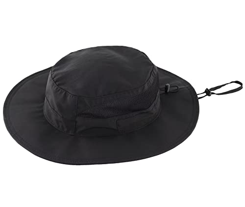 Connectyle Toddler Kids Sun Hat UPF 50+ UV Protection - Boys & Girls Wide Brim Bucket Hats for Outdoor Summer, Ages 2-6 - color: Black, size: 4-6 Years