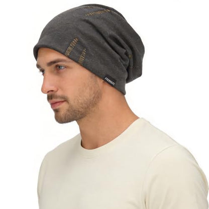 Ruphedy Men Slouchy Beanie Summer Long Oversize Thin Lightweight Skull Cap B011h - color: B402-yellow, size: One Size