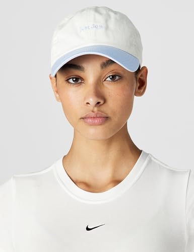 Nike Unisex Adult Club Unstructured Just Do It Cap Hat | Mens and Womens - color: Sail/Hydrogen Blue/Hydrogen Blue, size: Medium-Large