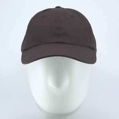 Heavy Washed Coated Canvas Wax-Look Adjustable Low Profile Men Women Baseball Cap - color: Unstructured Juniper Brown