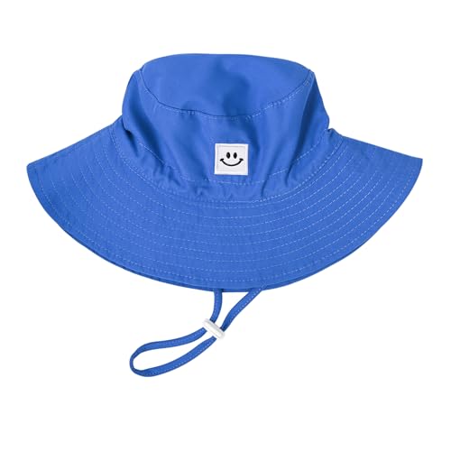 Baby Toddler Sun Hat,Kids Summer UPF 50+ Foldable Beach Bucket Hat for Boys Girls Children - color: Blue, size: 2-4T
