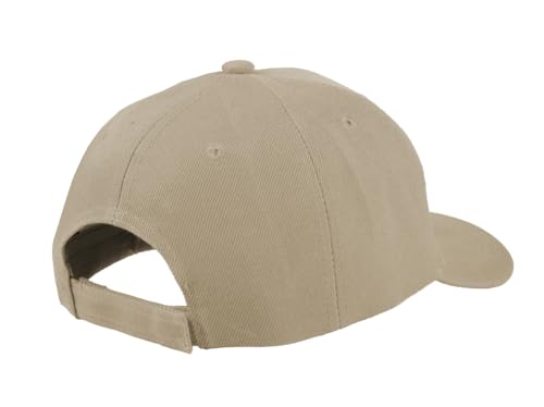 TK Flex Blank Hats, Adjustable Plain Hats, Casual Women's and Men's Hats, Baseball Caps for Patches and Embroidery, 12 Pack - color: Khaki
