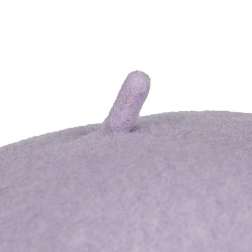 Seeberger Virgin Wool Beret for Women Women - Made in The EU - color: Lilac